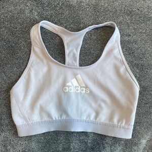 Adidas Lavender Racerback Sports Bra with Sheer style back straps